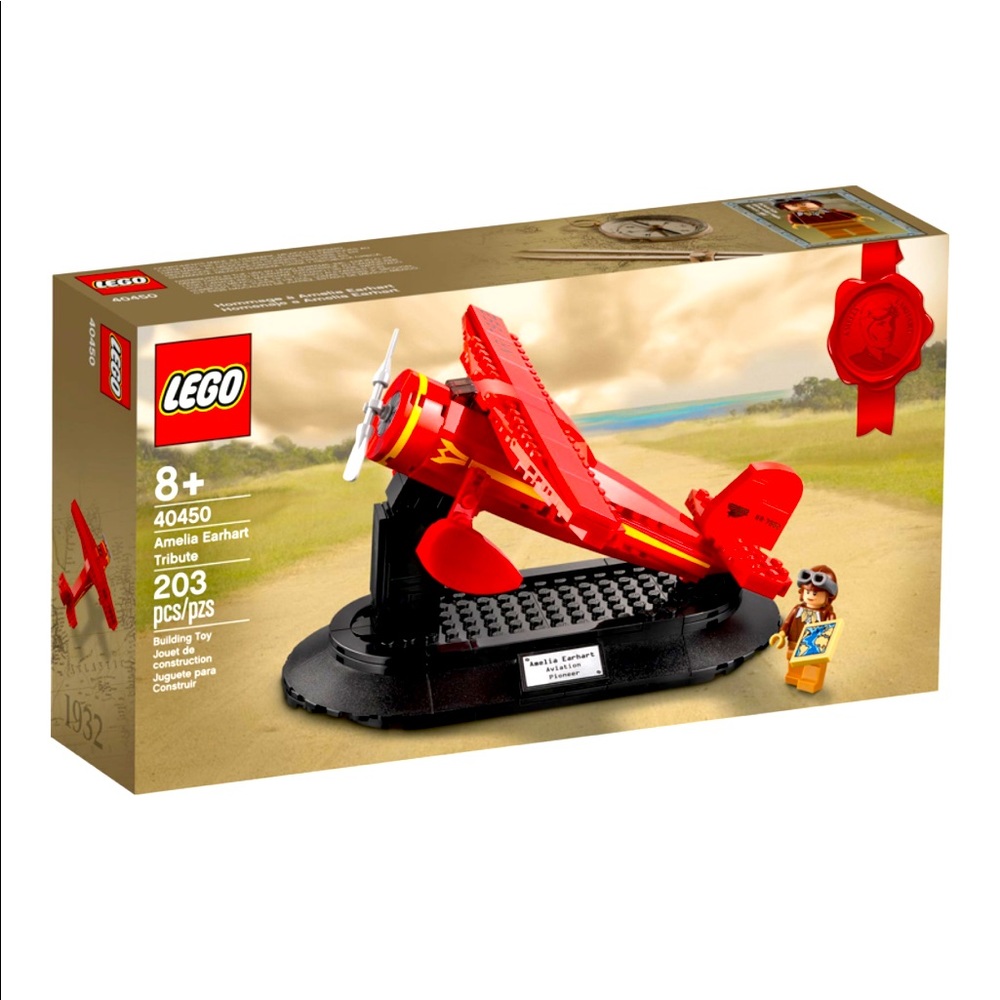 NIB Lego 40450 Amelia Earhart Tribute, Exclusive/ Limited Edition